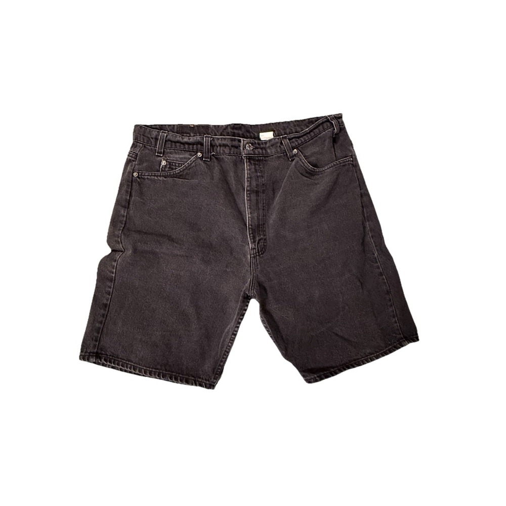 Vintage Levi's 505 Black Jean Shorts, orange tab, size 42